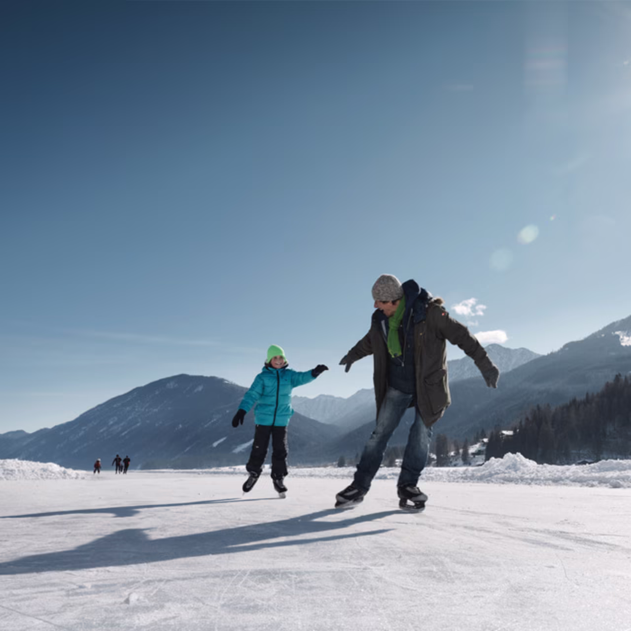 Eislaufen für Groß und Klein am Weissensee © Peter Burgstaller