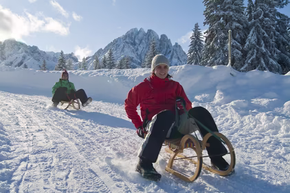 Rodelpartie in Lienz © TVB Osttirol / Armin Zlöbl
