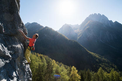 Kletternroute "Another Play in Paradies" - Dolomitenhütte Osttirol © Tirol Werbung / Johannes Mair